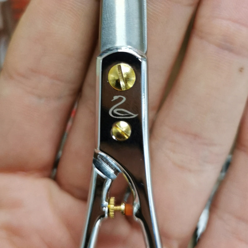 Forbici Professionali Giapponesi Tohri Hakucho Plus Mikado S.r.l. incisione cigno stilizzato