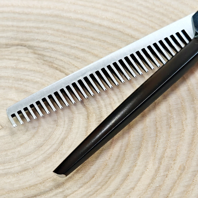 Forbici Sfoltitrici Giapponesi Joewell E-30 Matte Black NEW Mikado S.r.l. rivestimento nero opaco 30 denti cut ratio 15%