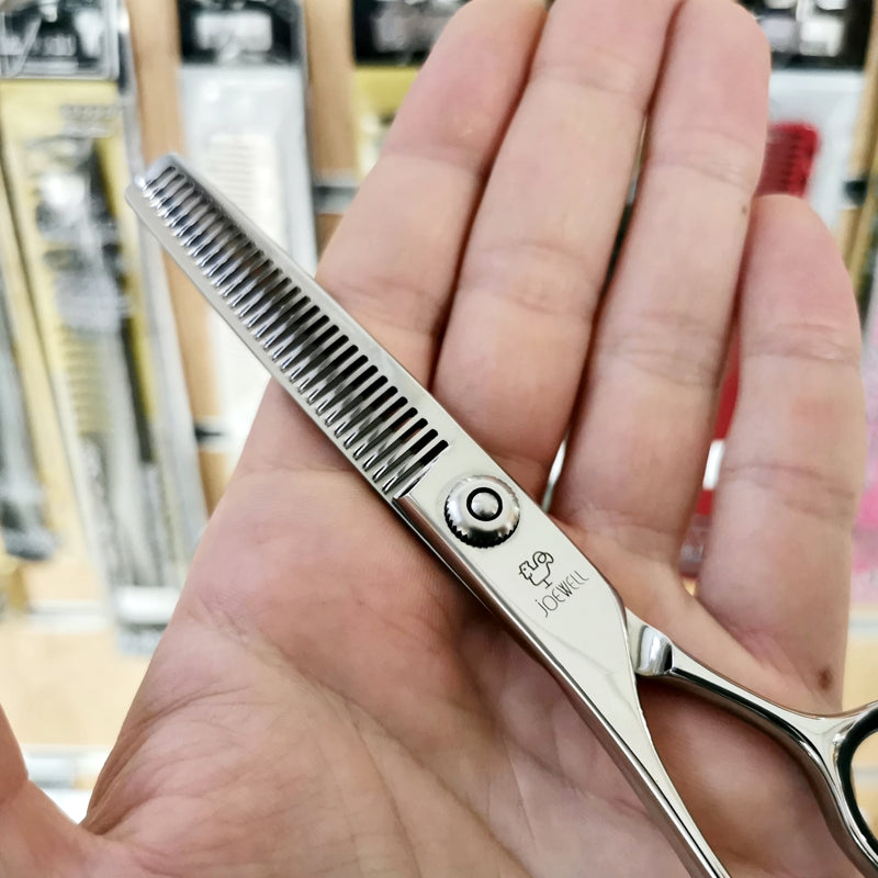 Forbici Sfoltitrici Giapponesi Joewell LT-30SF (mancino) particolare 30 denti e vite regolabile Mikado S.r.l.