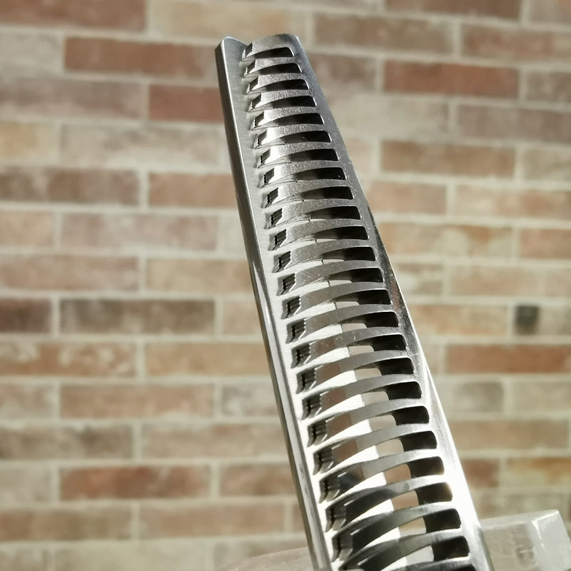 Forbici Sfoltitrici Giapponesi Joewell S3T-30L (mancino) Mikado S.r.l. particolare lama dentata con 30 denti e 3 livelli del dente