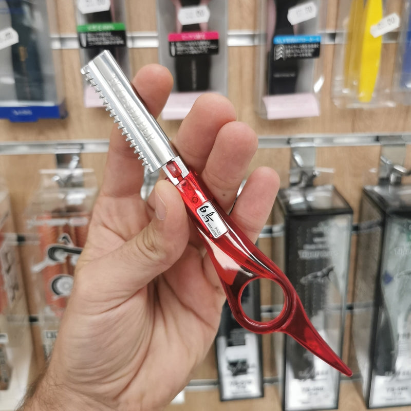 Rasoio Professionale Tohri Hakucho Eco-Shaper Mikado S.r.l. impugnatura rossa
