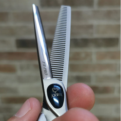 Forbici Giapponesi Sfoltitrici parrucchieri e barbieri Joewell Fx-Pro 40 particolare vite Mikado Italia