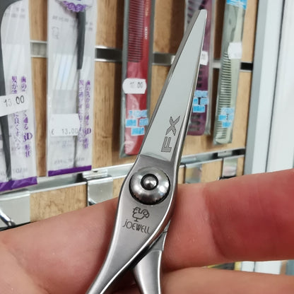 Forbici Professionali Giapponesi Joewell FX-L55 da mancino Mikado S.r.l. per parrucchieri e barbieri particolare lame di precisione