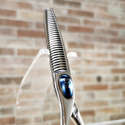 Forbici Sfoltitrici Giapponesi Joewell S3T-30L (mancino) Mikado S.r.l. particolare lama dentata con 30 denti e 3 livelli del dente design superlativo