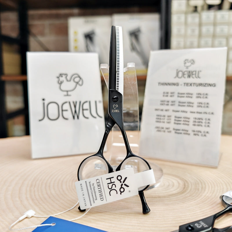 Forbici professionali Giapponesi per sfoltire Joewell E-40 Matte Black Mikado S.r.l. rivestimento nero opaco 40 denti